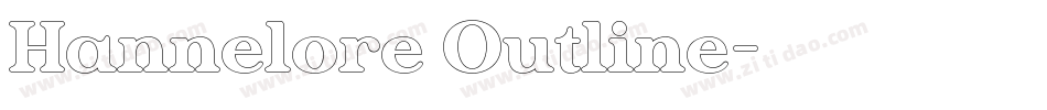 Hannelore Outline字体转换